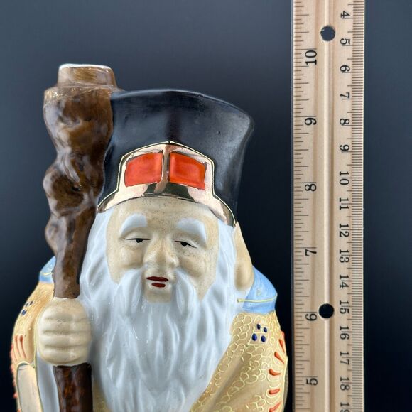 1960s Kamotsuru Sake Decanter Figurine Bottle Japan Good Luck God Statue 10" VTG - Picture 15 of 15